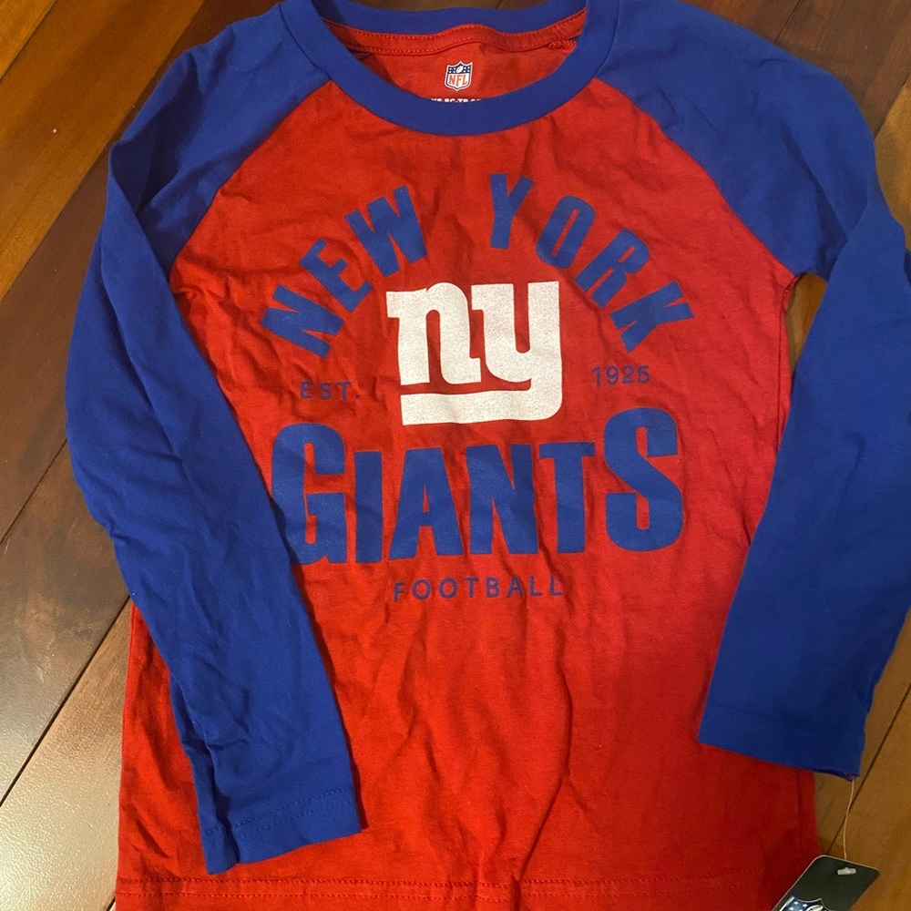 Kids long sleeve giants t-shirt